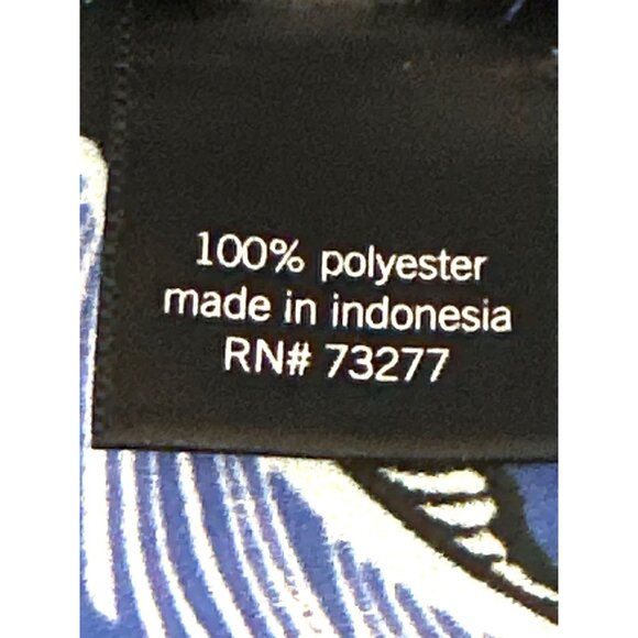 CCC Retro Blue Bird Print Blouse Mesh Cap Sleeve Mod Top Artsy Vintage Style Med - Picture 8 of 10